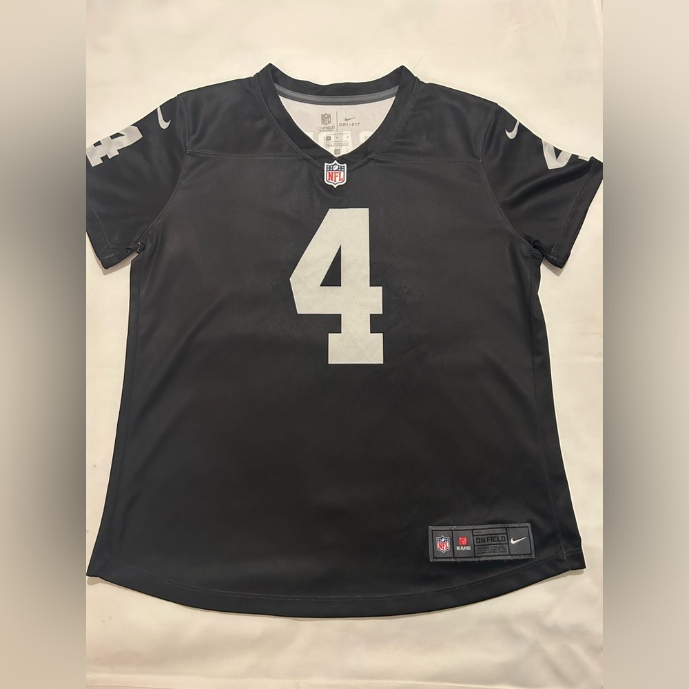 Nike Youth DEREK CARR LAS VEGAS RAIDERS JERSEY VAPOR ELITE MSRP $325 Sz 52 (M)
